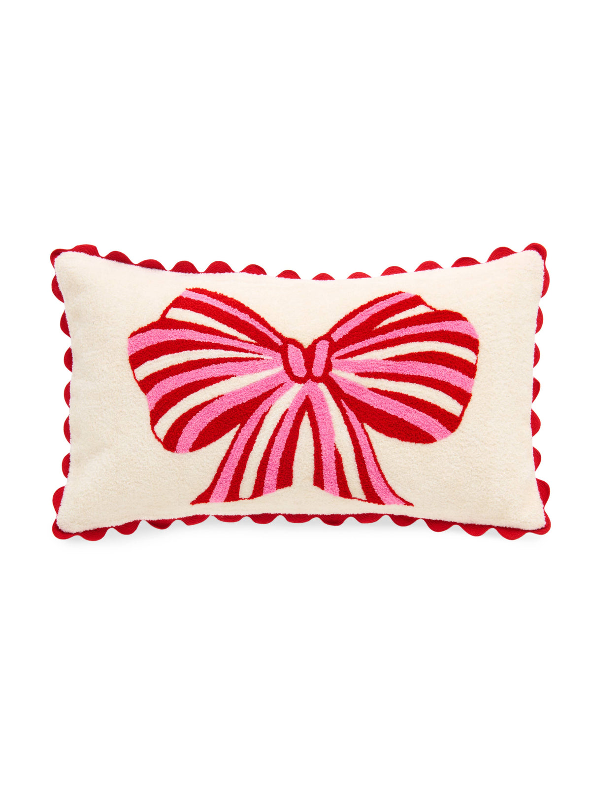 BOW PILLOW, IVORY