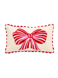 BOW PILLOW, IVORY