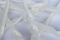 Twist Taper Candles - White