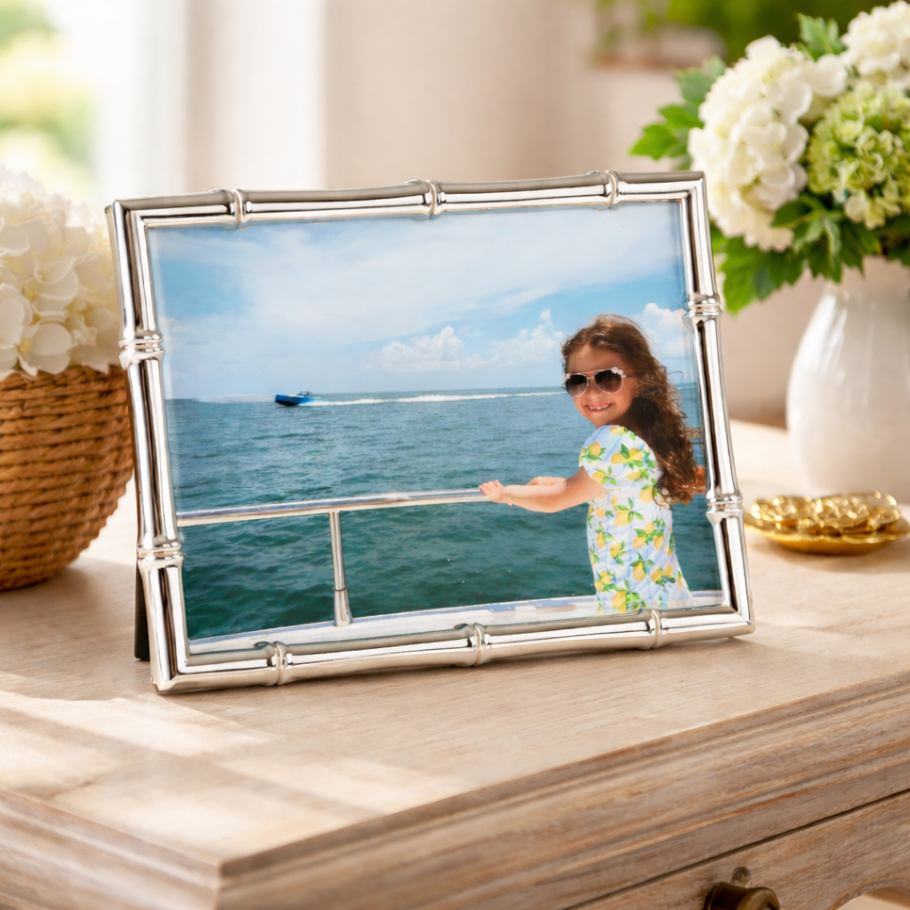 Silver Bamboo Design Frame