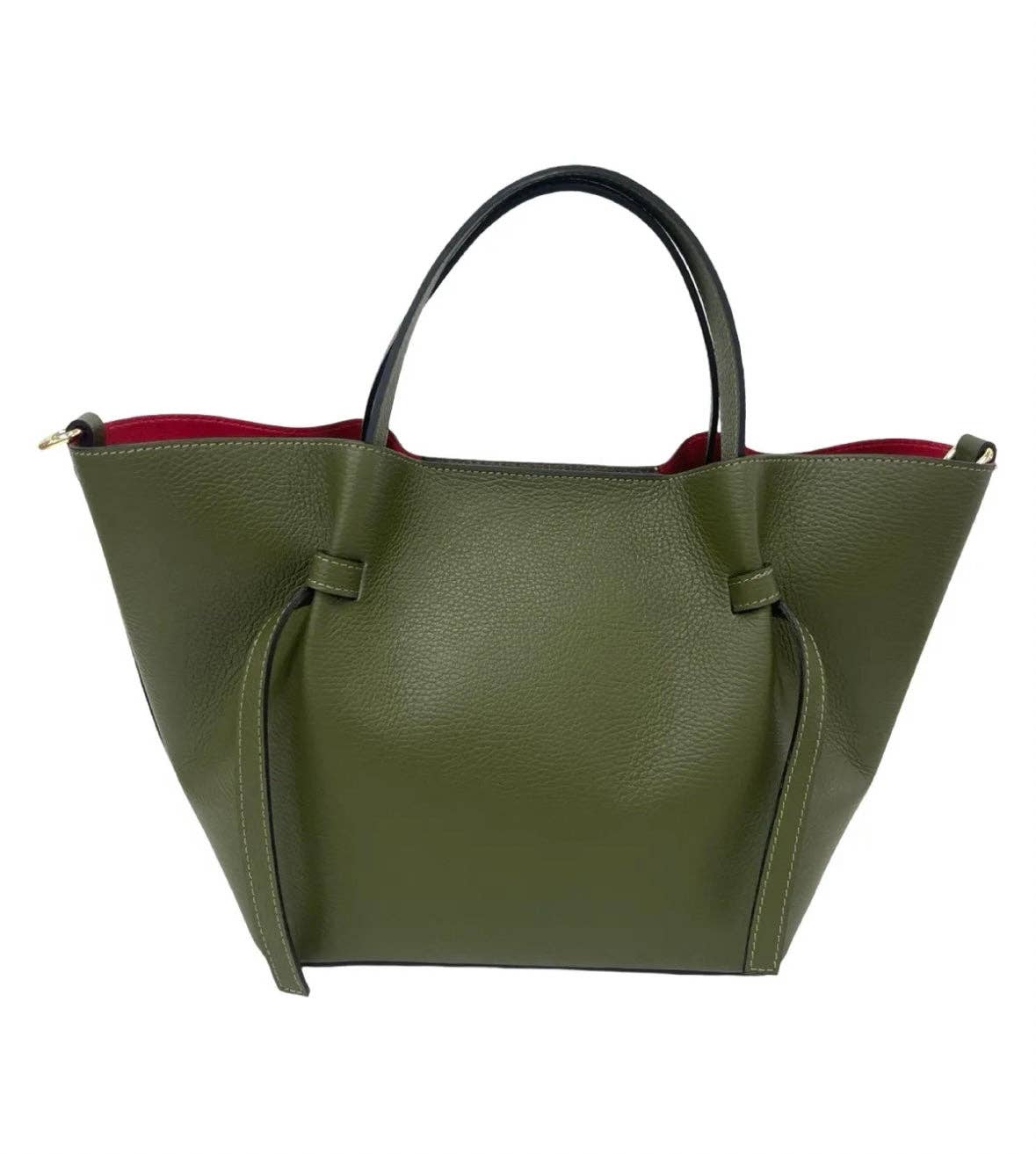 Italian Leather Hamptons Tote