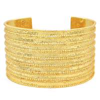 Dotty Cuff Bracelet - 24K Gold Plated