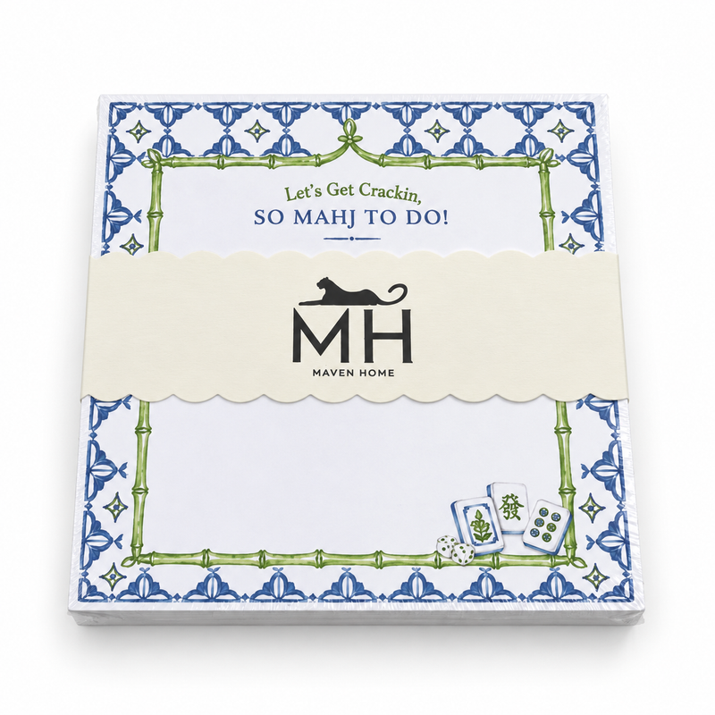 Acrylic Holder & Notepad - Mahj