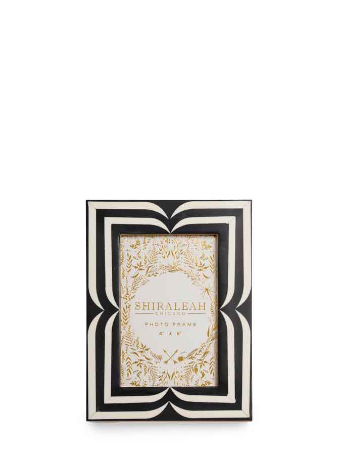 ROMA 4" x 6" GRAPHIC PICTURE FRAME,BLACK