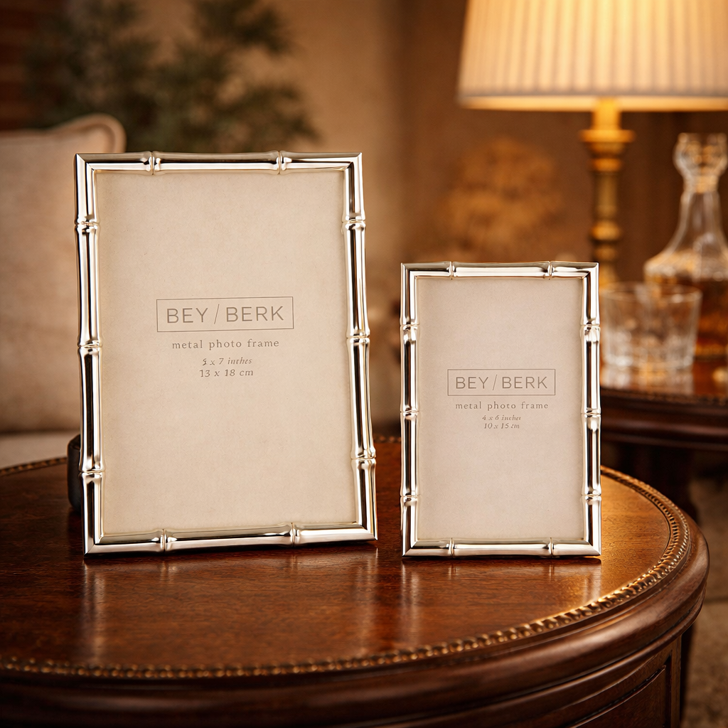 Silver Bamboo Design Frame