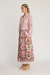 Jeslyn Top in Pink Lace