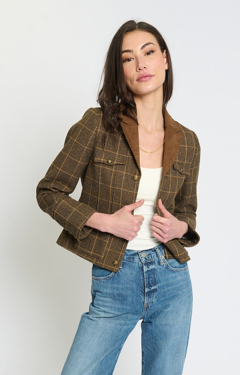 ASHER WINDOWPANE MILI JKT