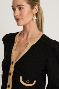 Jou Sweater in Black / Cream