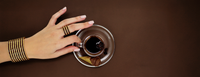 Dotty Cuff in Espresso Enamel - 24K Gold Plated