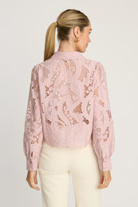 Jeslyn Top in Pink Lace