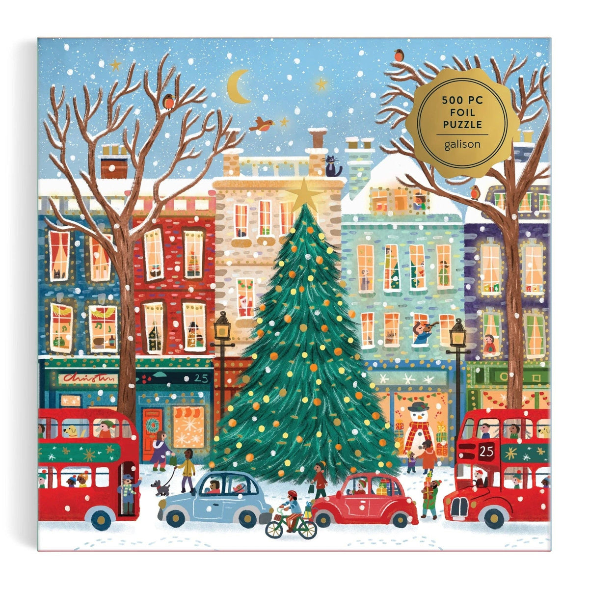 Tinsel City 500 Piece Foil Puzzle