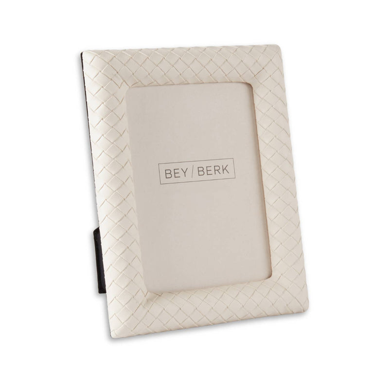 Woven Leather Frame