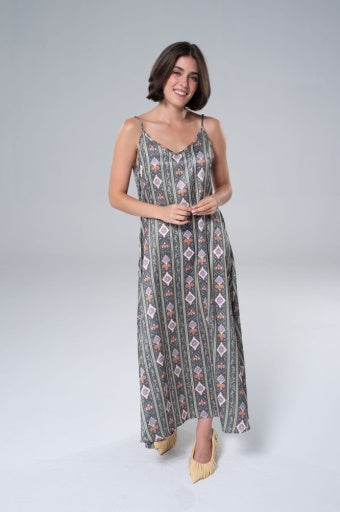 CAMILLE SLIP DRESS - SAVANNAH SAGE